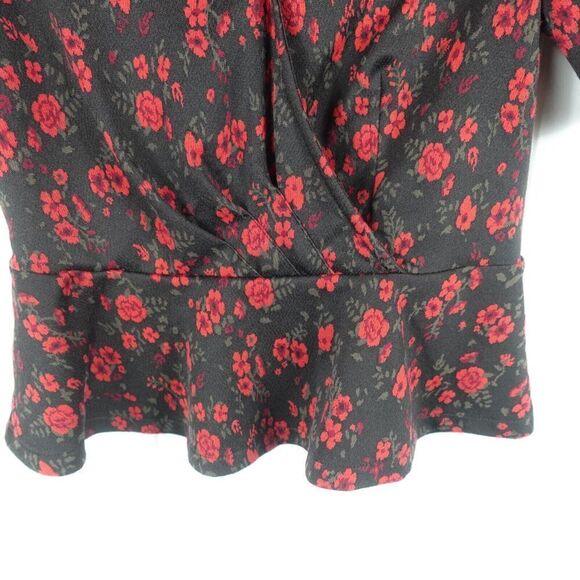Anthropologie Meadow Rue Women's Top Floral Peplum Small - Picture 7 of 11